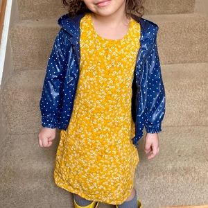 United Colors of Benetton: Polka-dot Windbreaker Coat Blue 2T
